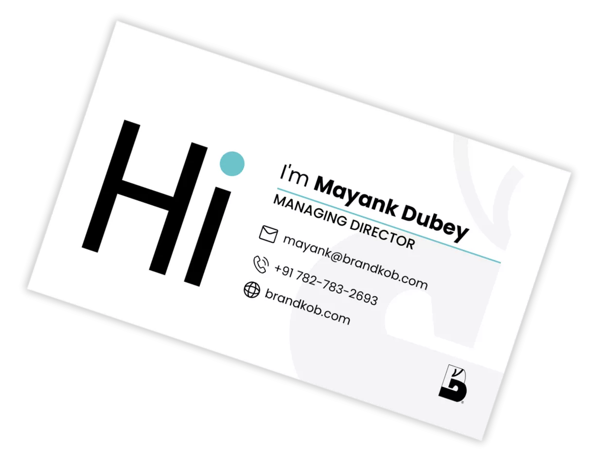 Visual Branding 6 BrandKob Business Card - Visual Branding - BrandKob Services